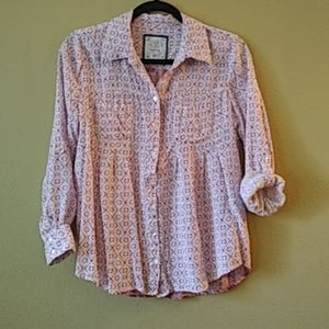 Womens Style & Co Petite Blouse  M Pink